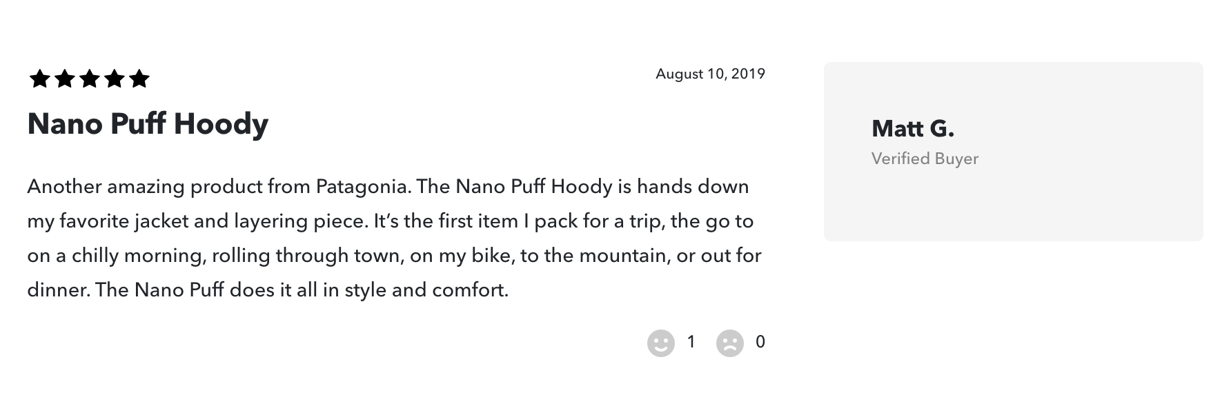 Review Nano Puff Hoody